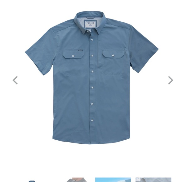 PONCHO “M’s the AHI” active shirt, size M, light gray - Picture 5 of 6